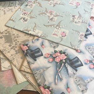 Vintage Gift Wrap : Wedding Themed